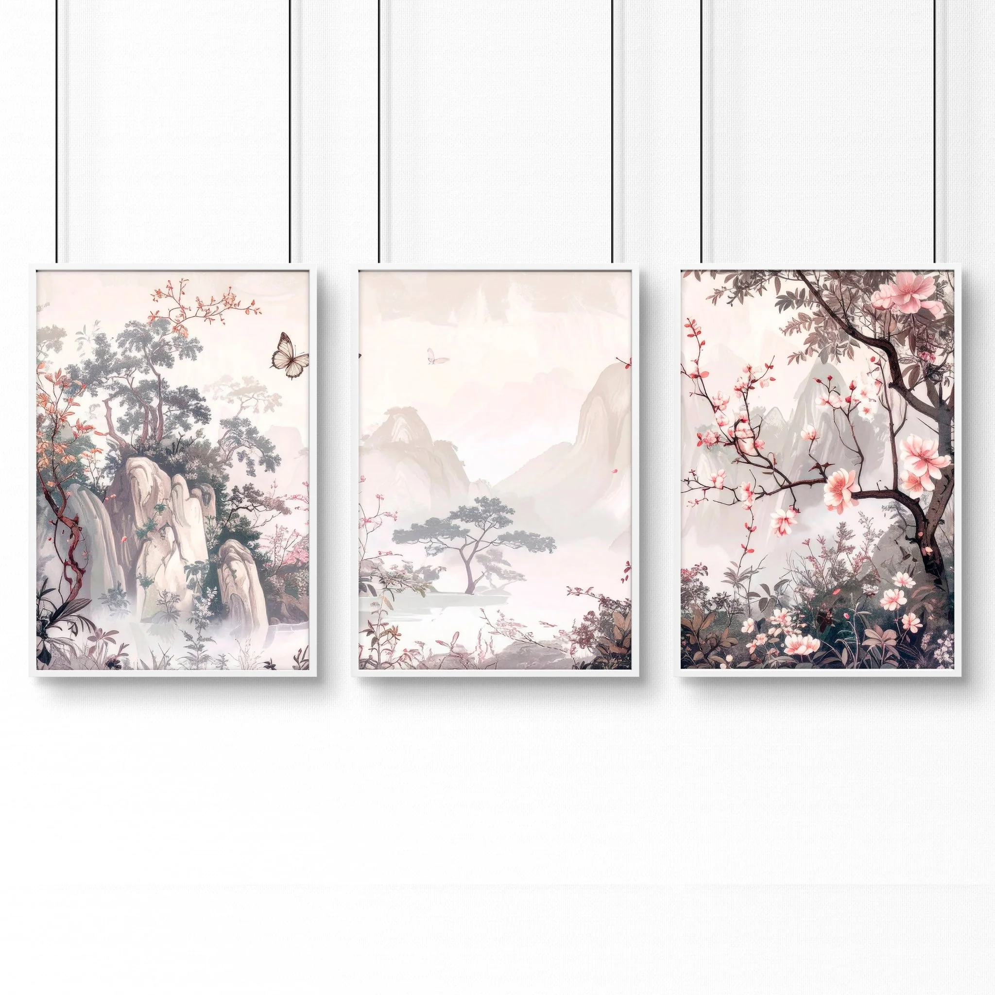 Large Artwork For Walls | Set of 3 Chinoiserie Wall art Prints - Image 16