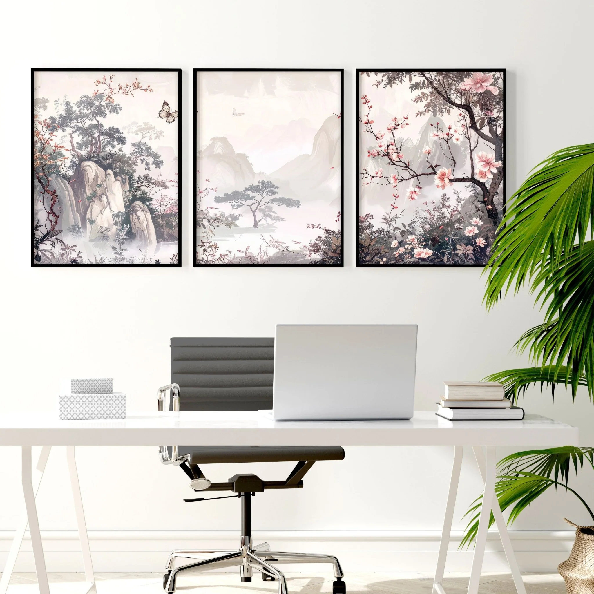Large Artwork For Walls | Set of 3 Chinoiserie Wall art Prints - Image 8
