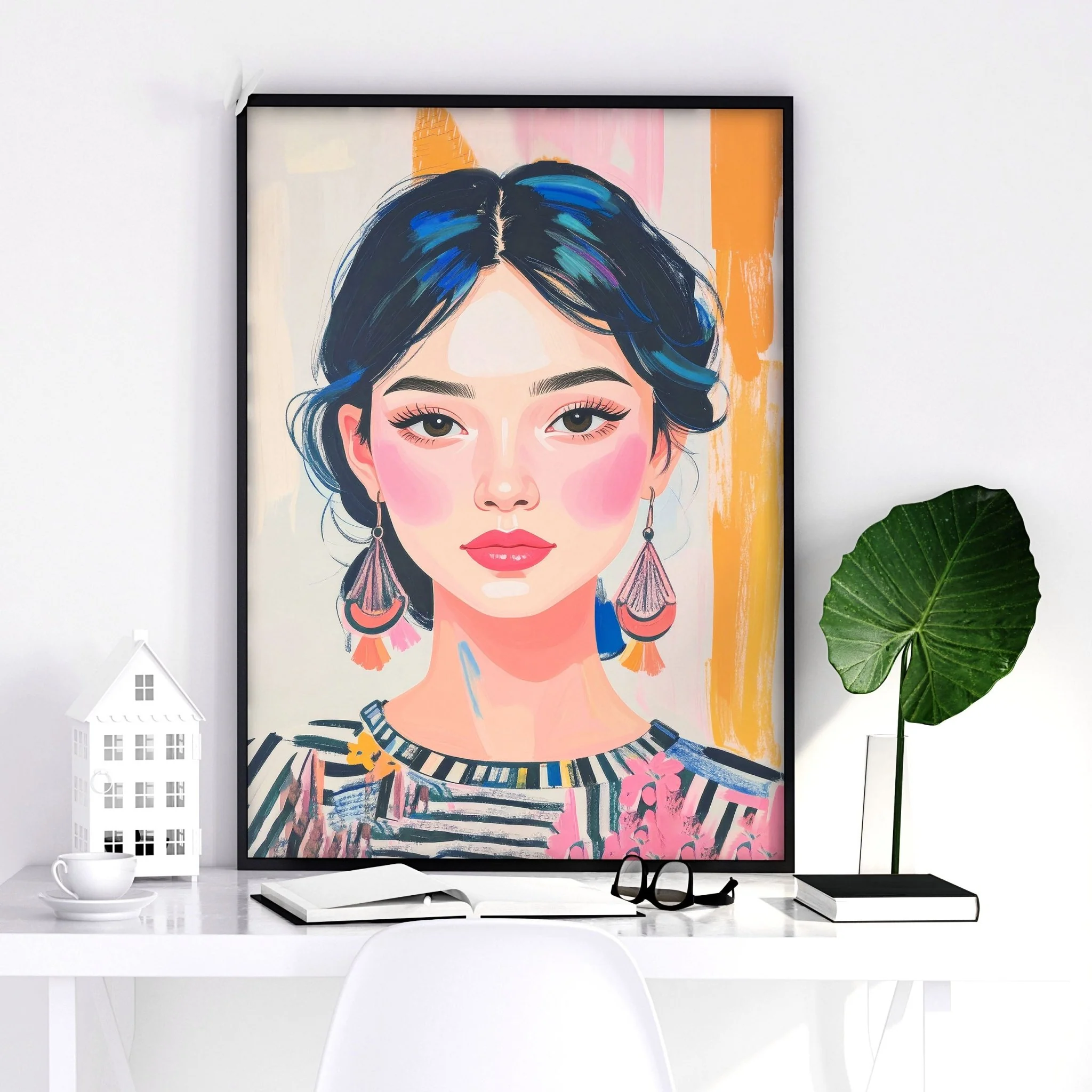 Large Framed Pictures | Set of 3 Boho Women Wall art Prints - Image 10