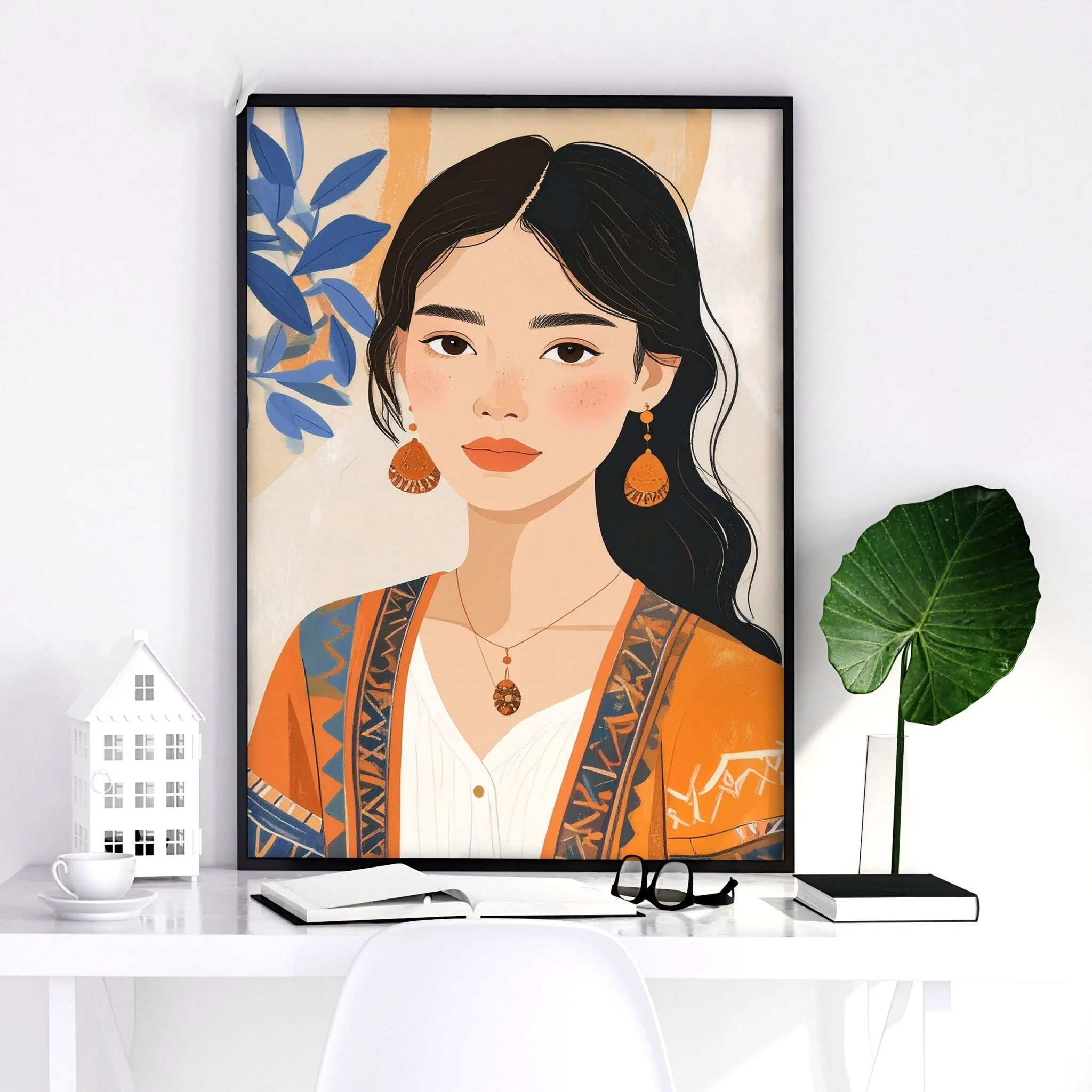 Large Framed Prints | Set of 3 Boho Women Wall art Prints - Image 11