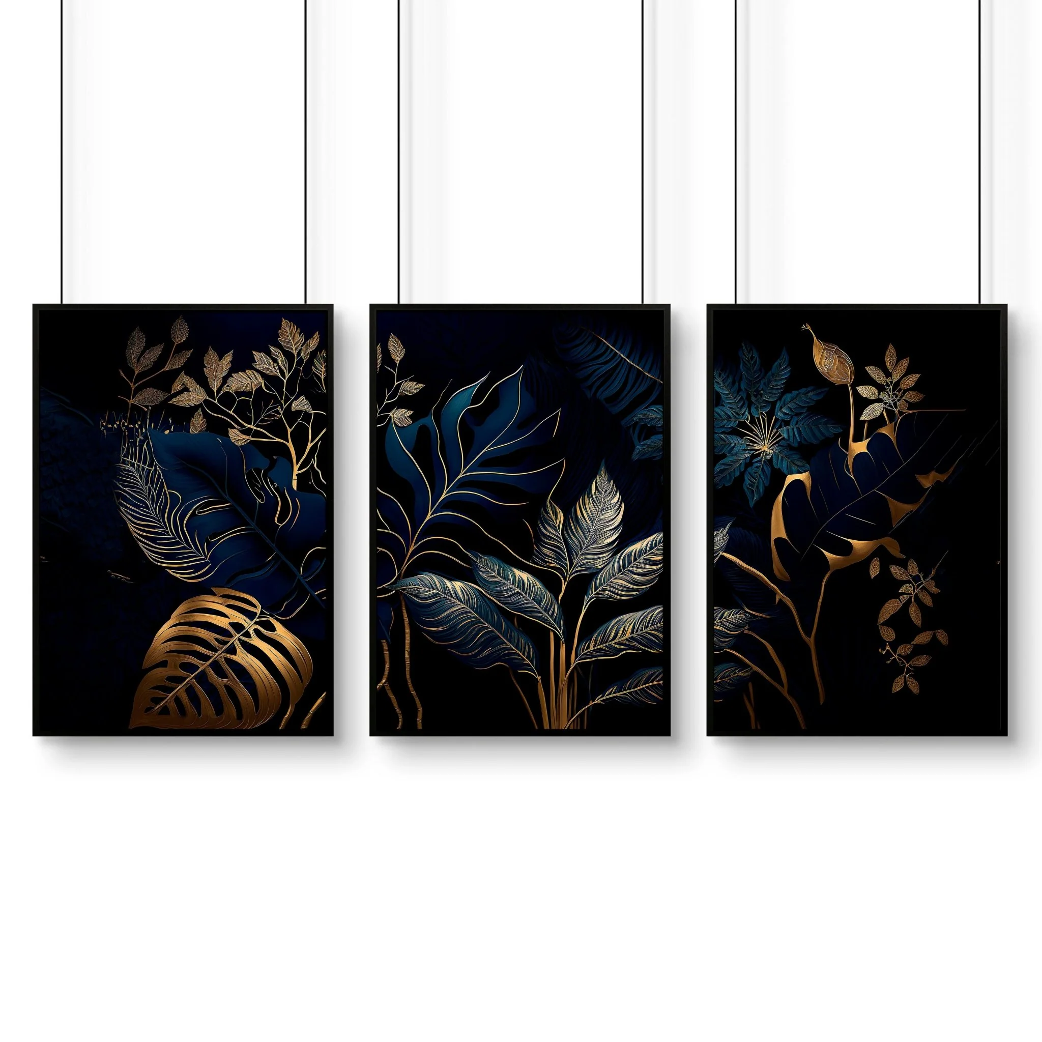 Large Framed Wall Pictures For Living Room | Set of 3 wall art prints - Image 10