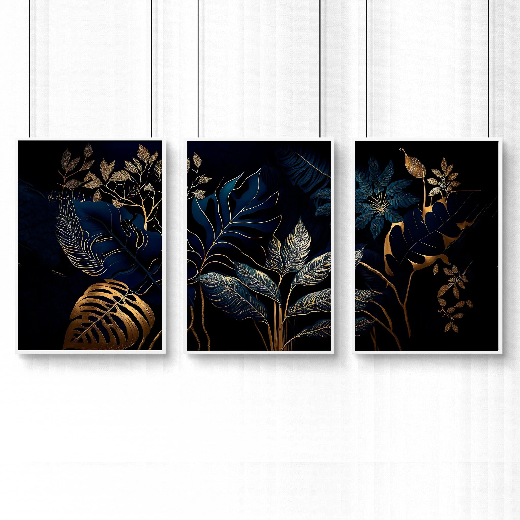 Large Framed Wall Pictures For Living Room | Set of 3 wall art prints - Image 11