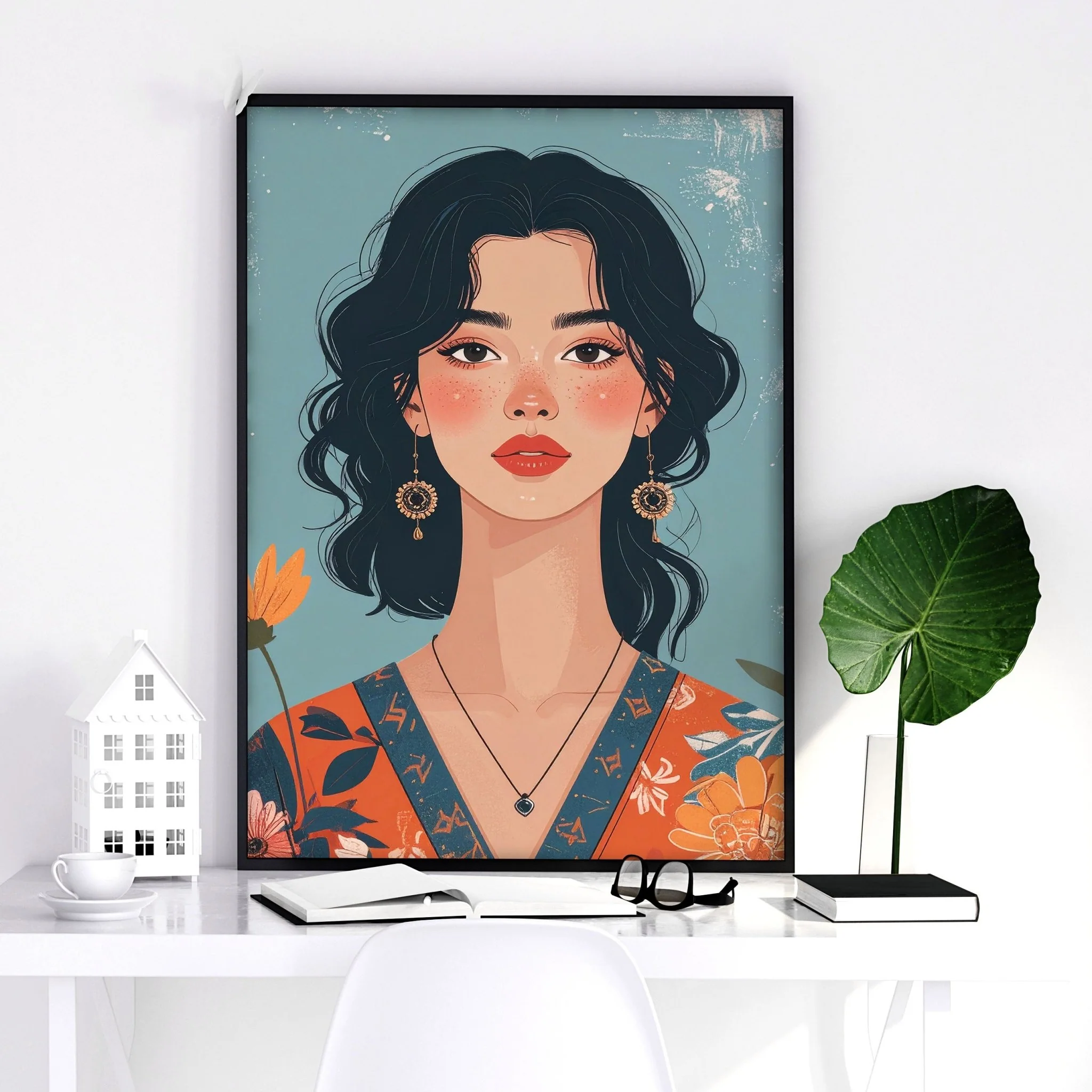 Large Pictures For Walls | Set of 3 Boho Women Wall art Prints - Image 8