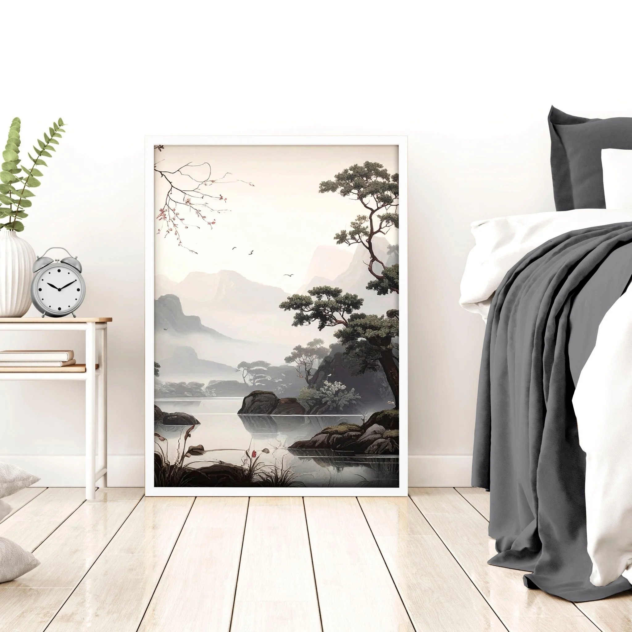 Large Pictures With Frames | Set of 3 Chinoiserie Wall art Prints - Image 8