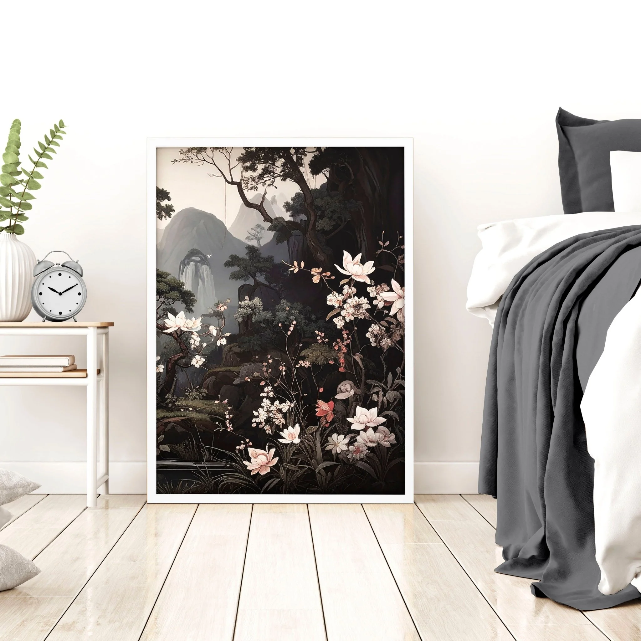 Large Pictures With Frames | Set of 3 Chinoiserie Wall art Prints - Image 9