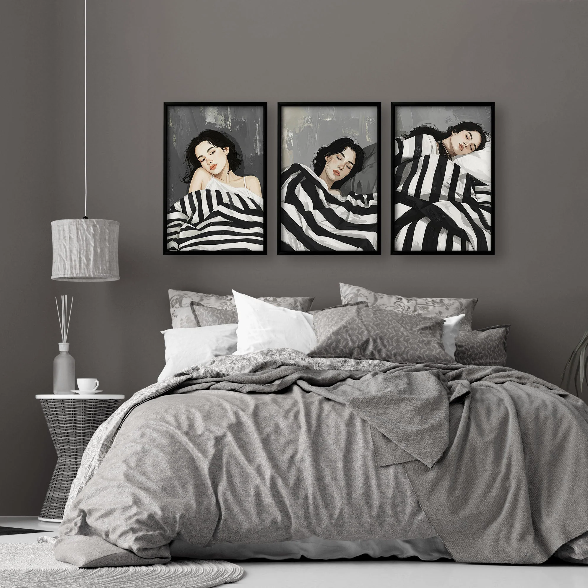 Large Wall Art Bedroom | Set of 3 Bohemian Wall art Prints - Image 4