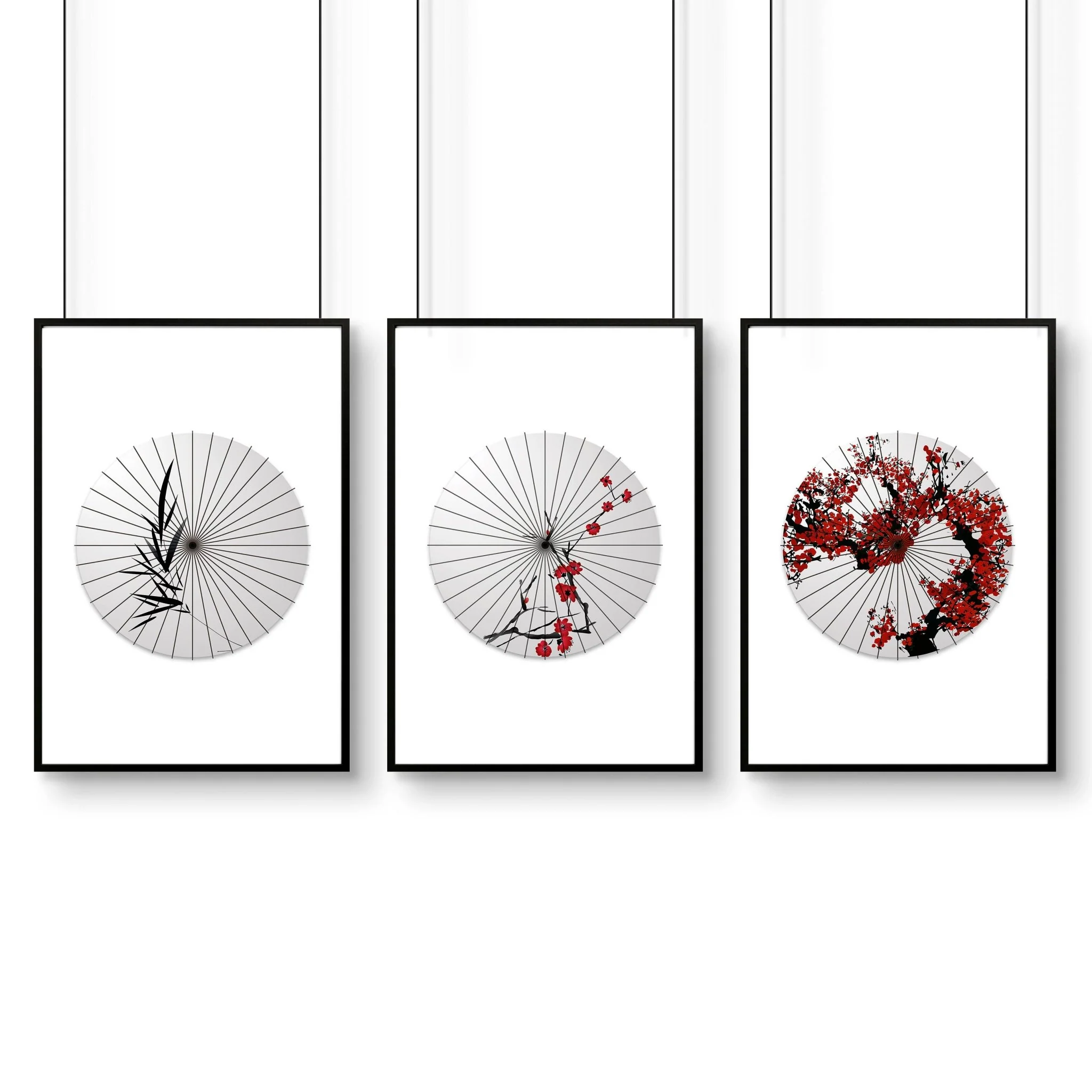 Large Wall Paintings For Living Room | Set of 3 wall art prints - Image 11