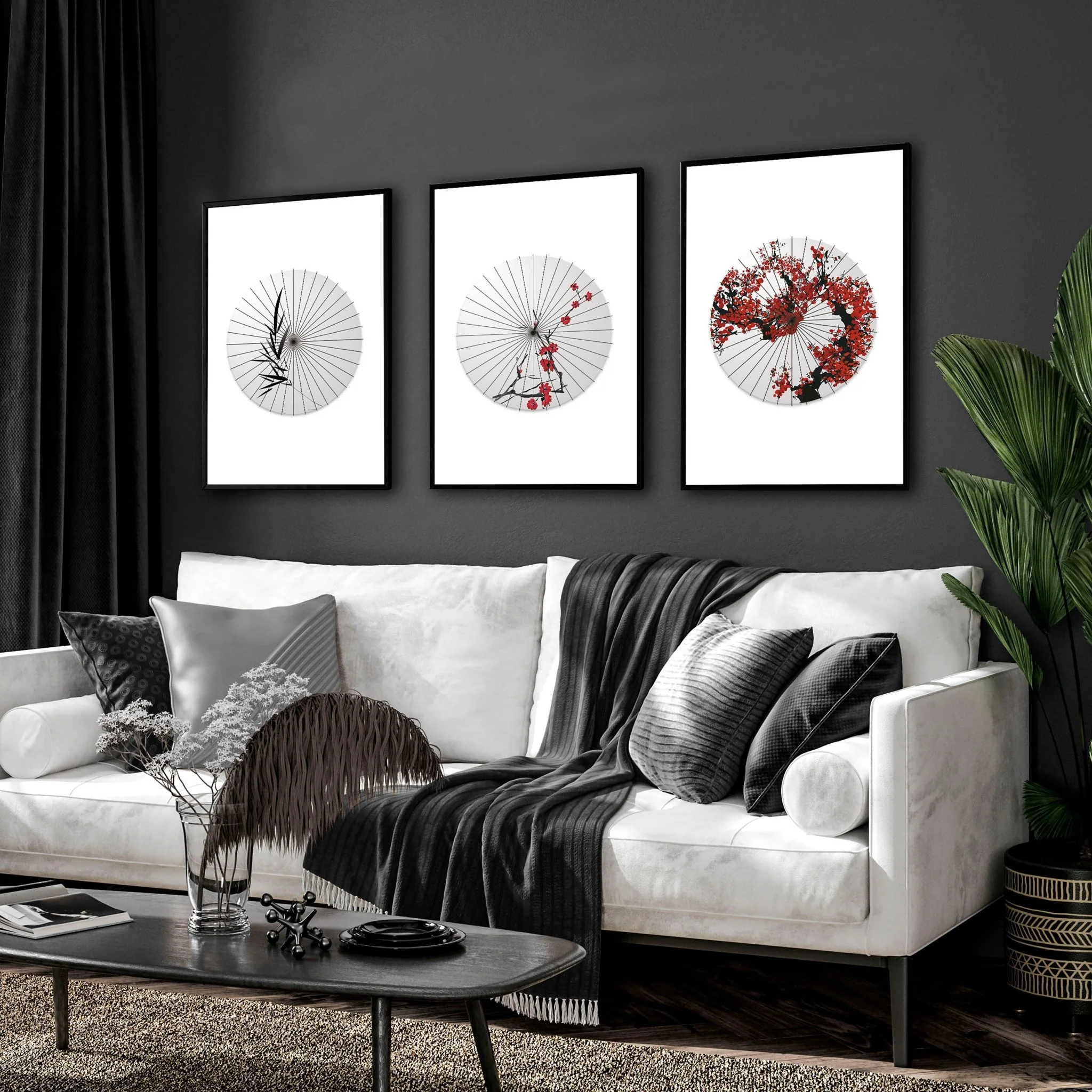 Large Wall Paintings For Living Room | Set of 3 wall art prints - Image 5