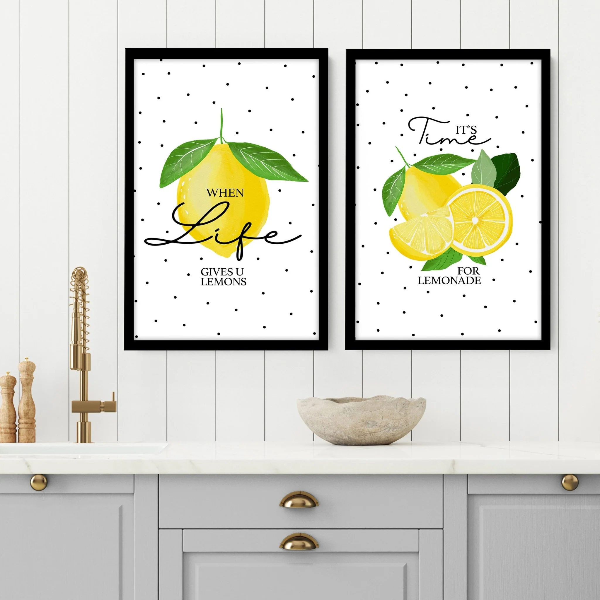Lemons print | Set of 2 wall art prints - Image 6
