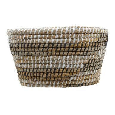 Lidi Set Of Three Oval Straw Baskets - Image 11