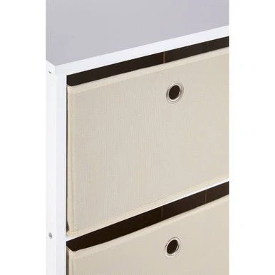 Lindo 3 Natural Fabric Drawers Cabinet - Image 10