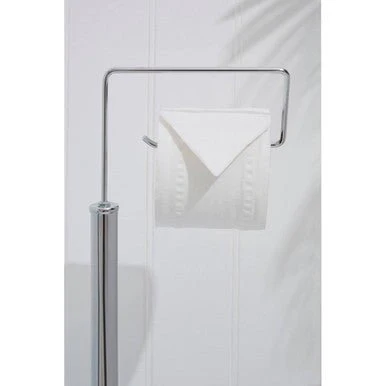 Linnea Chrome Toilet Brush And Roll Holder - Image 9