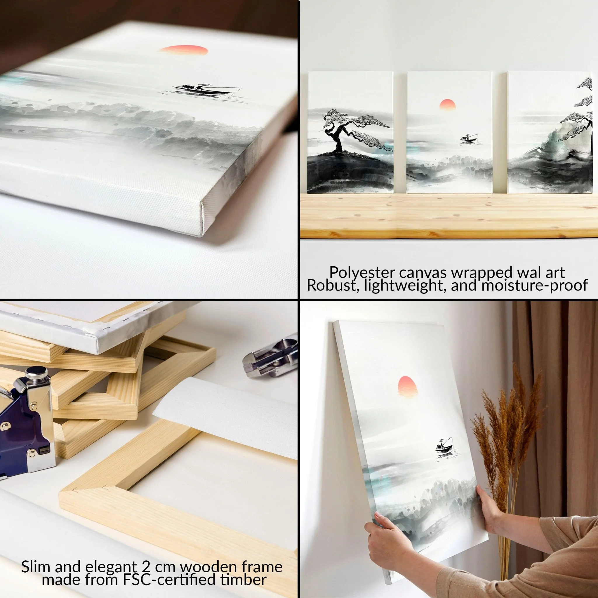 Living Room Modern Wall Art | Set of 3 wall art prints - Image 8