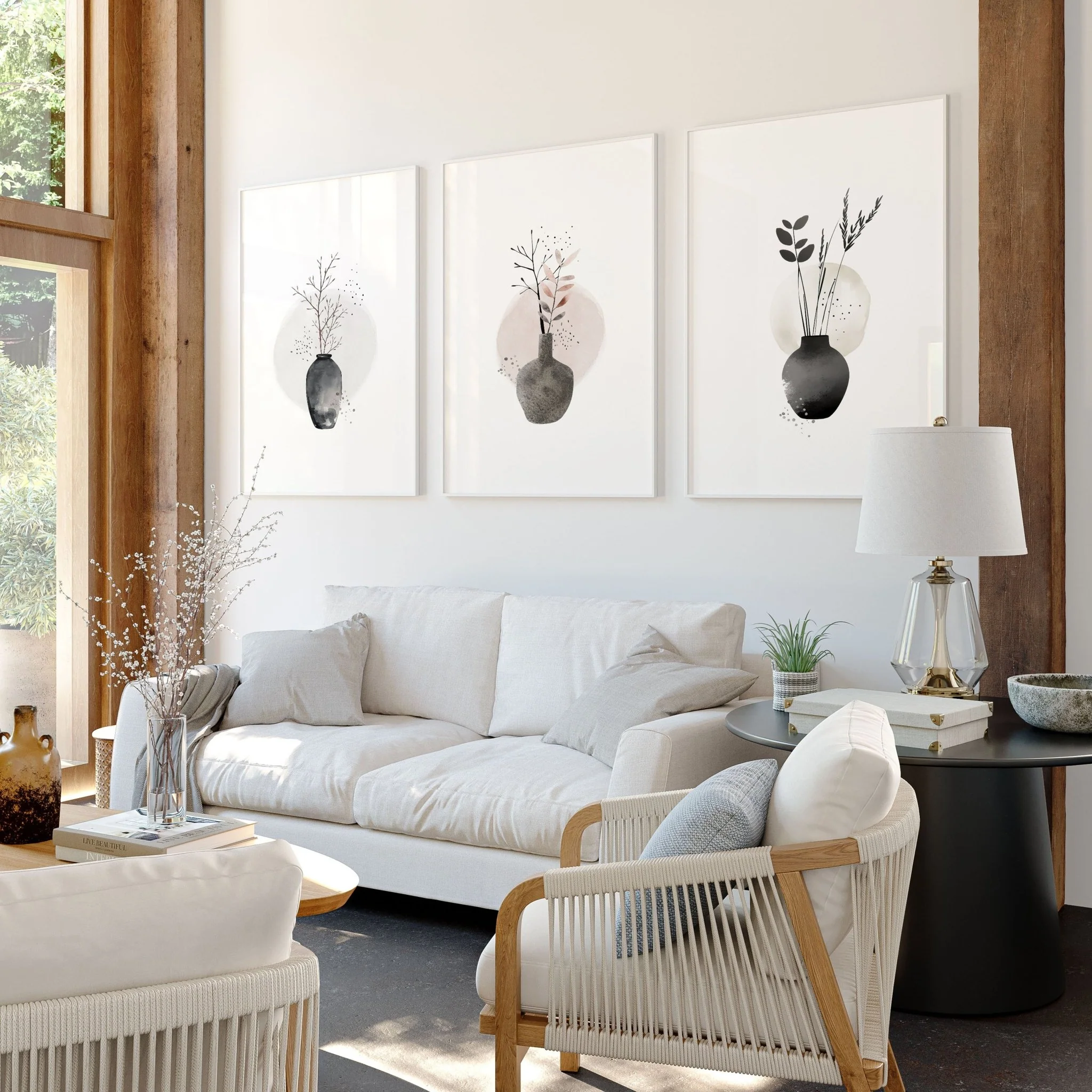 Living Room Prints | Set of 3 wall art prints - Image 3