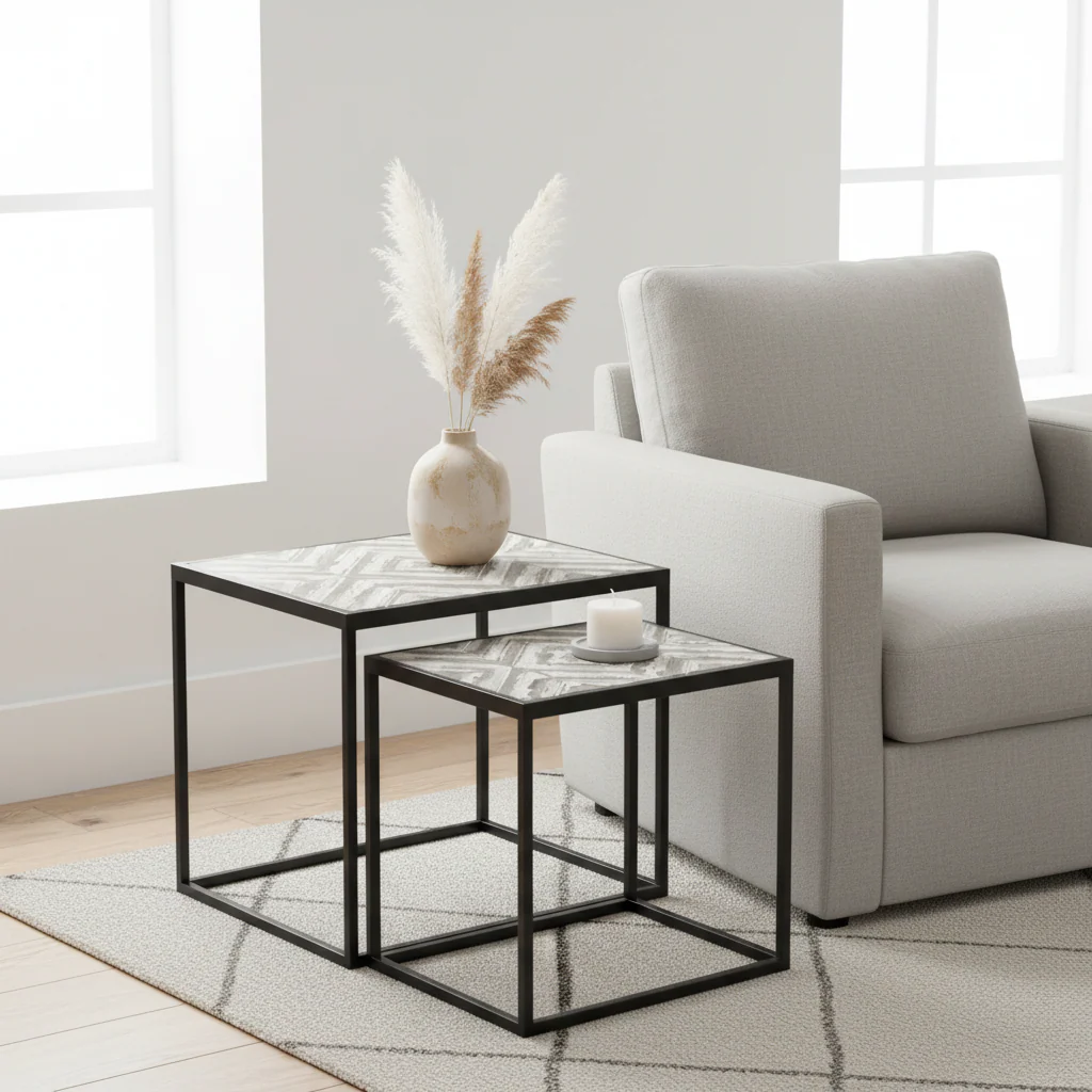Lombok Set Of 2 Side Tables - Image 3
