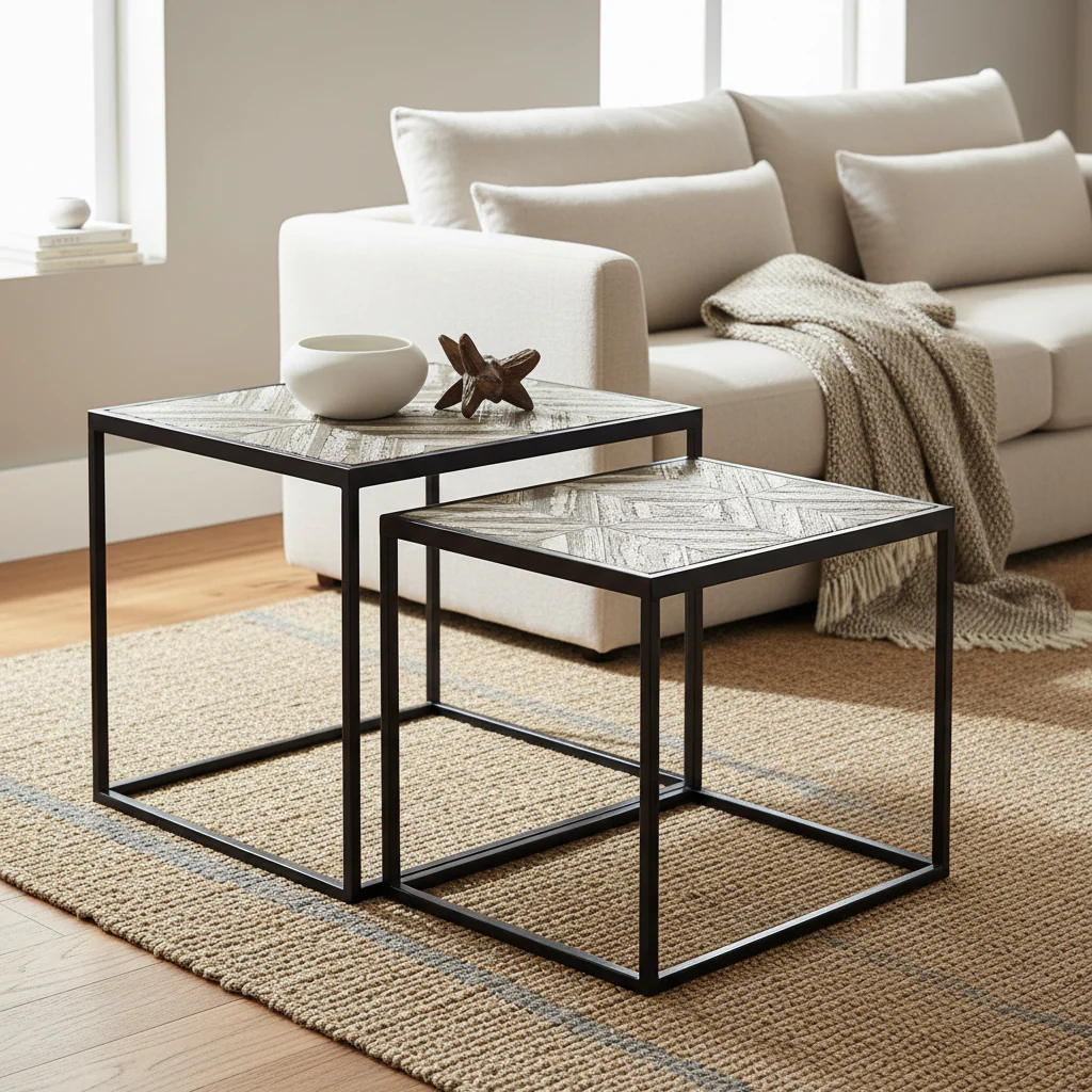 Lombok Set Of 2 Side Tables - Image 4