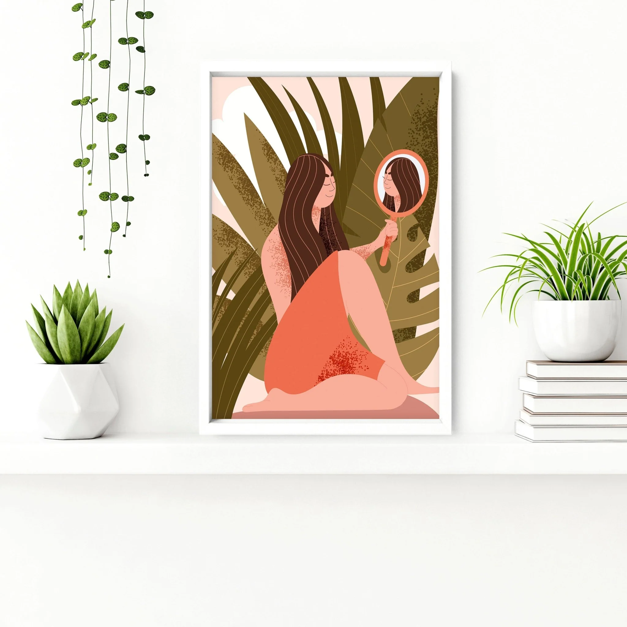 Bathroom wall decor | set of 2 Boho wall art prints - Image 3