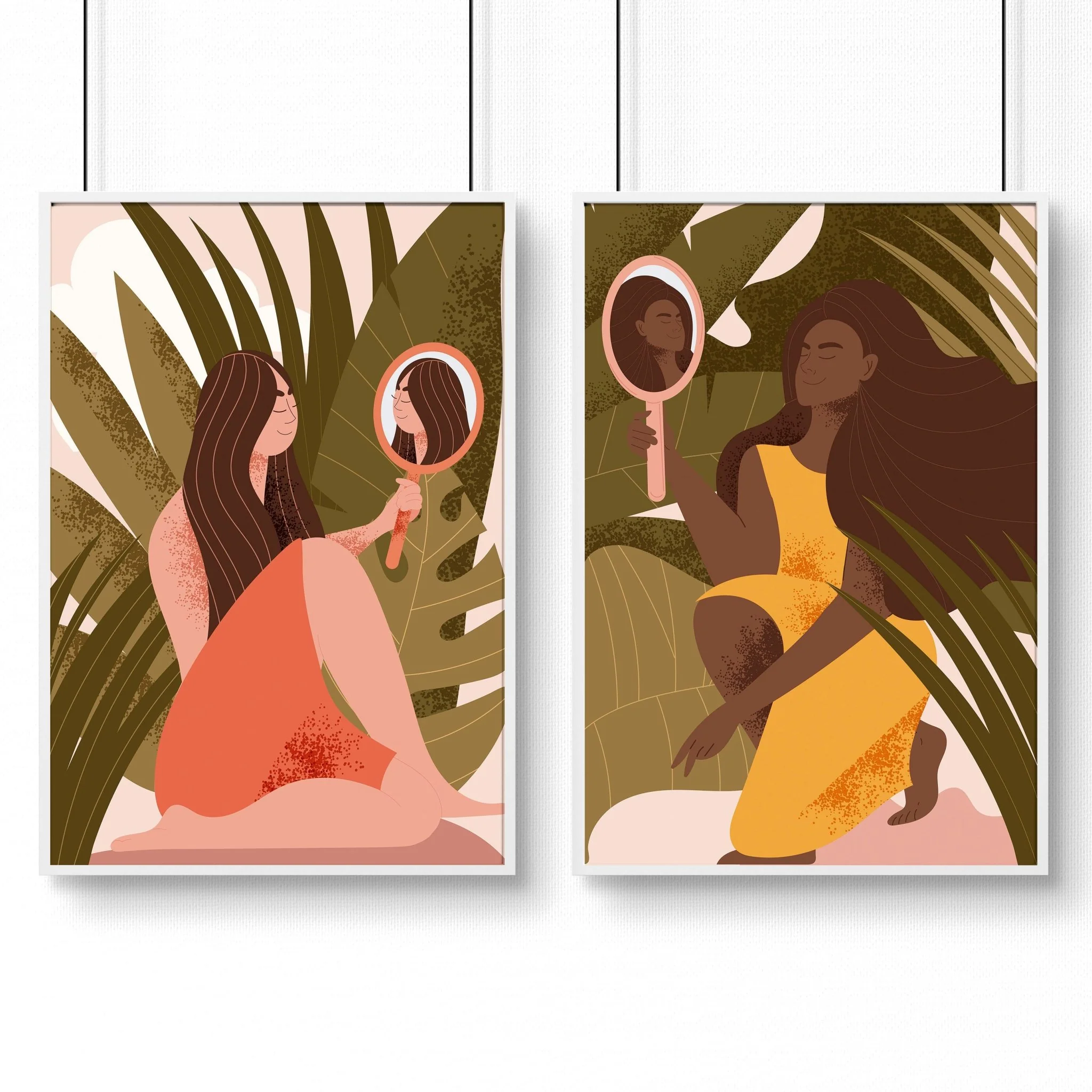 Bathroom wall decor | set of 2 Boho wall art prints - Image 6