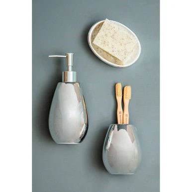 Magpie Dolomite Silver 3Pc Bathroom Set - Image 7