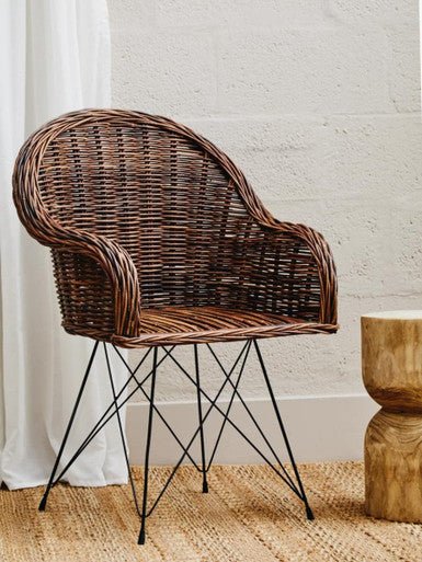 Manado Natural Croco Rattan Chair - Image 10