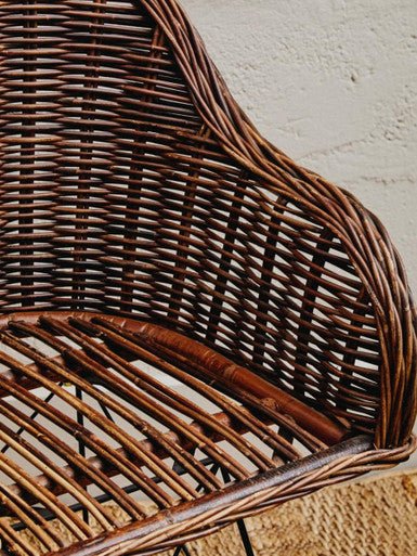 Manado Natural Croco Rattan Chair - Image 11