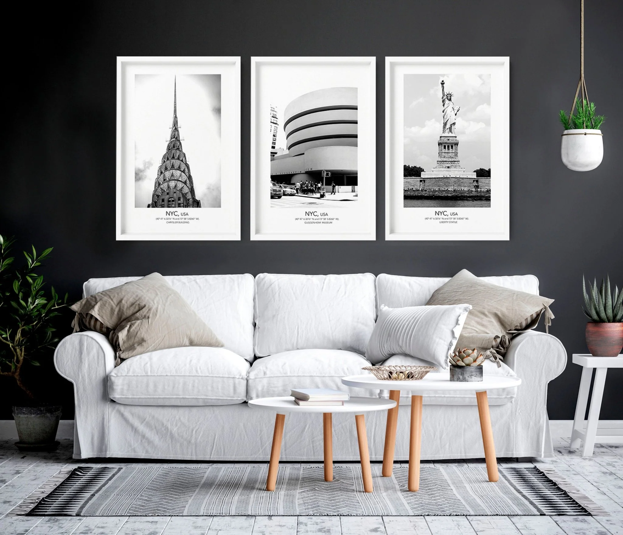 Black and White Photos for Wall | Manhattan Set of 3 - Image 3