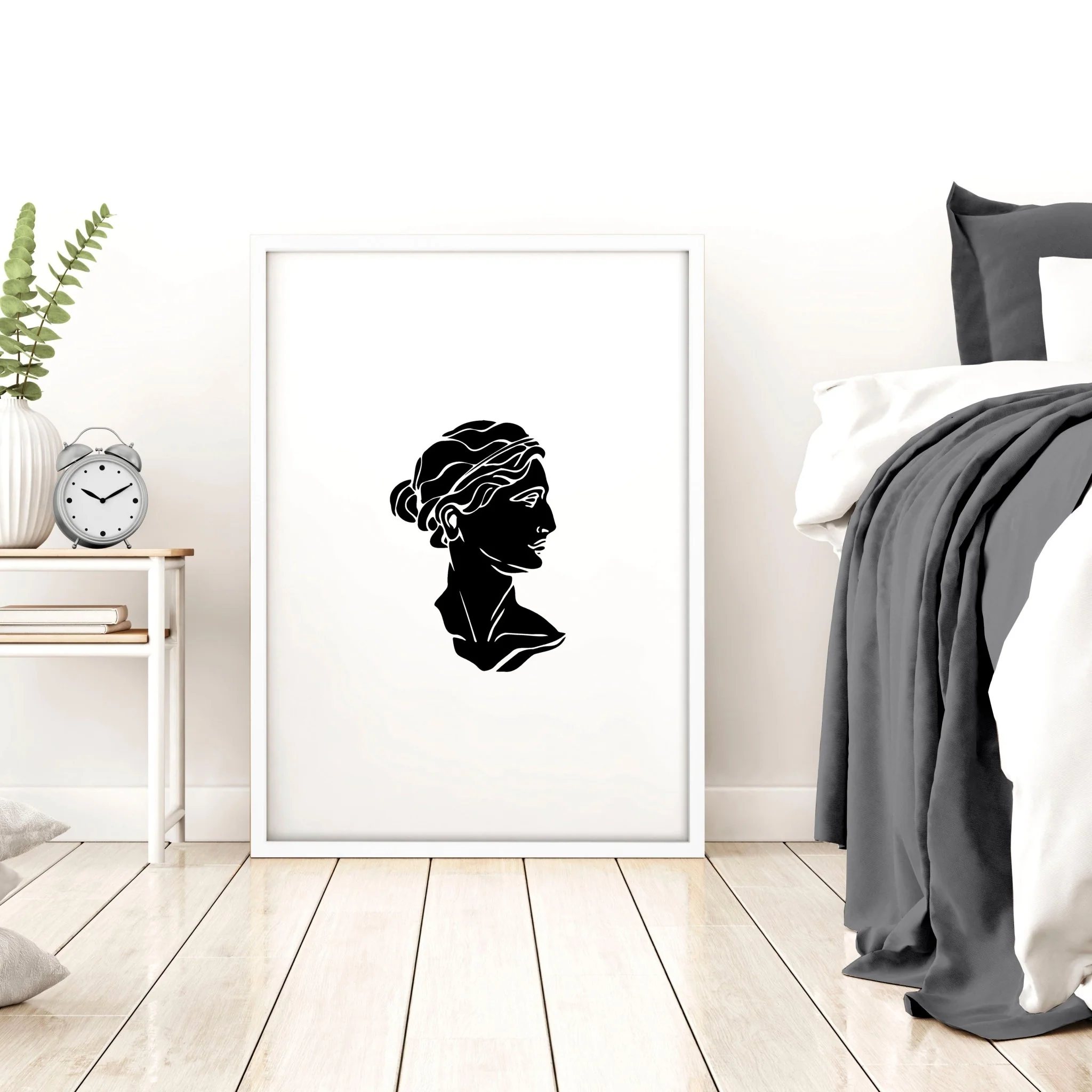 Minimalist Decor Bedroom | Set of 3 Sculpture Wall art Prints - Image 9