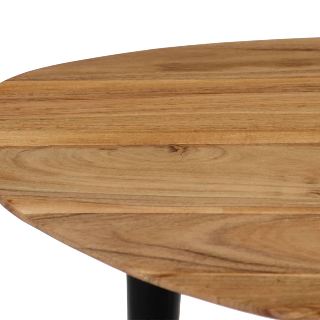 Miren Acacia Wood Nesting Tables - 70cm Handmade - Image 8