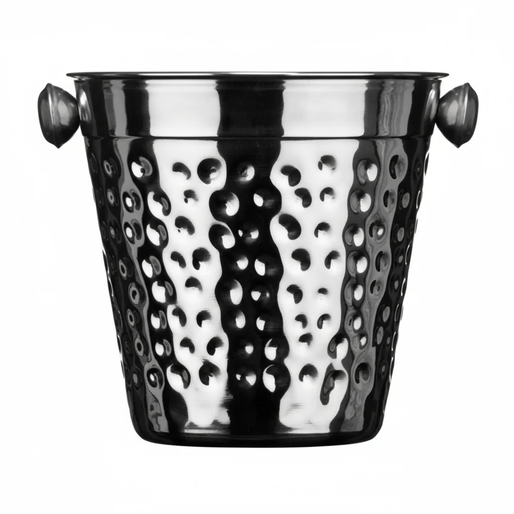 Mixology Hammered Effect Stainless Steel Ice Bucket