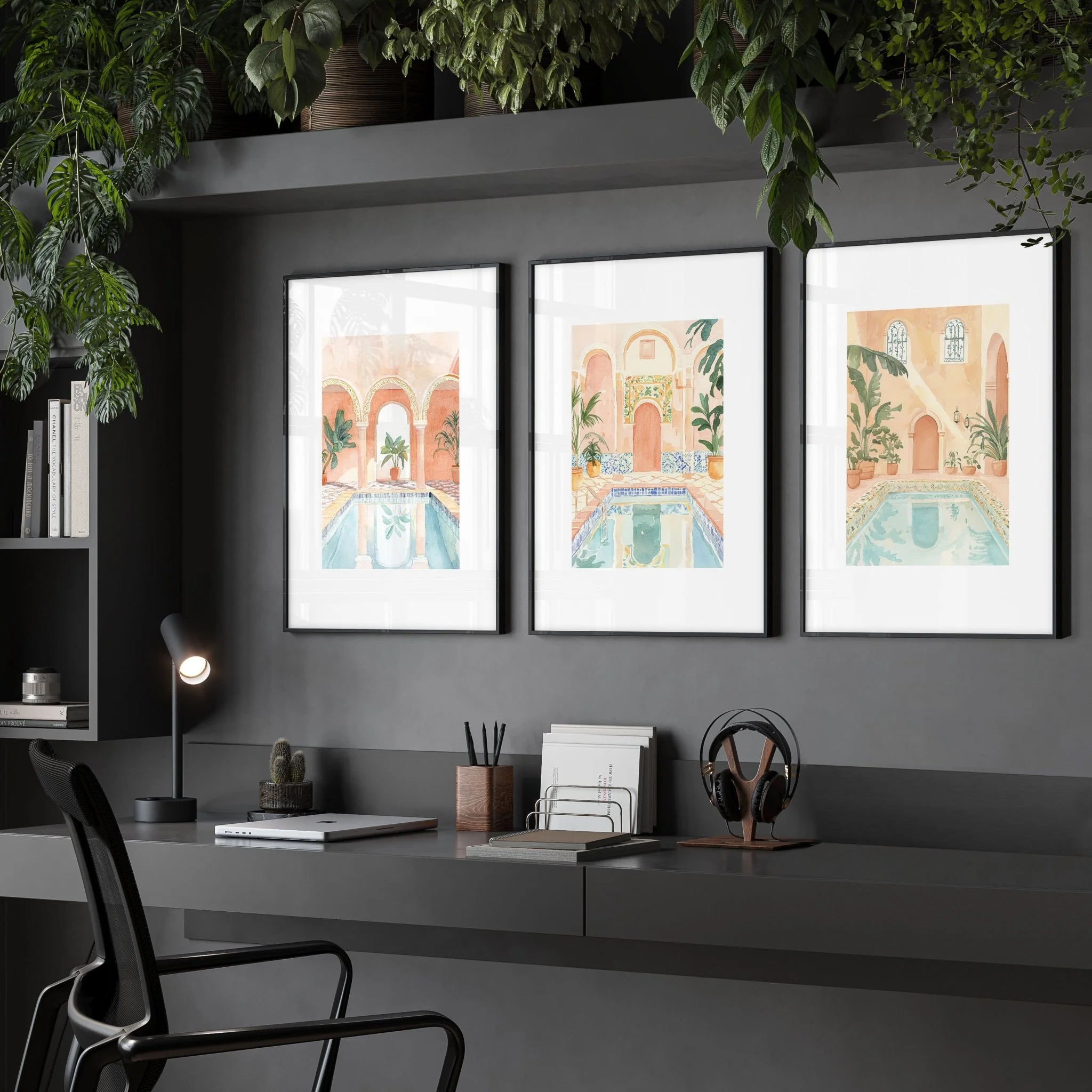 Modern Artwork Paintings | Set of 3 Beach Decor Wall art Prints - Image 2