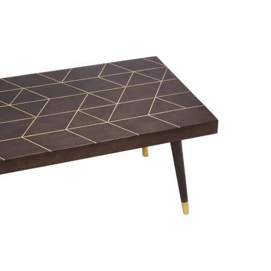 Naro Mango Wood And Gold Finishing Coffee Table - Image 10
