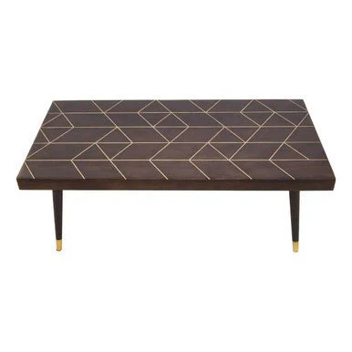 Naro Mango Wood And Gold Finishing Coffee Table - Image 7