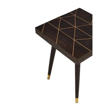 Naro Mango Wood And Gold Tip Legs Side Table - Image 9