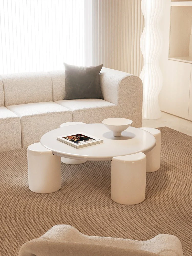 Nova Flower Nesting Coffee Table, White - Image 10