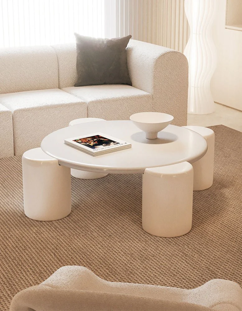 Nova Flower Nesting Coffee Table, White - Image 12