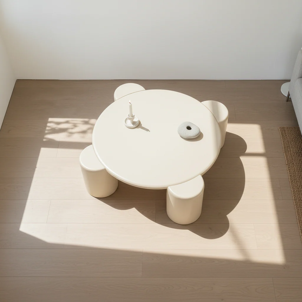 Nova Flower Nesting Coffee Table, White - Image 3