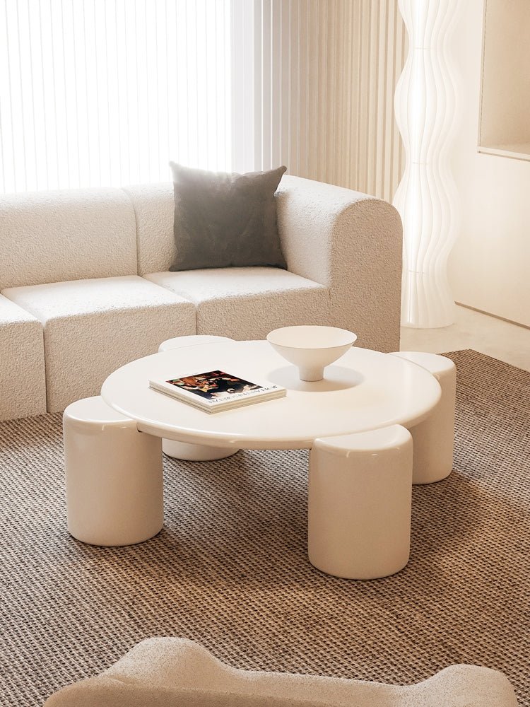 Nova Flower Nesting Coffee Table, White - Image 6
