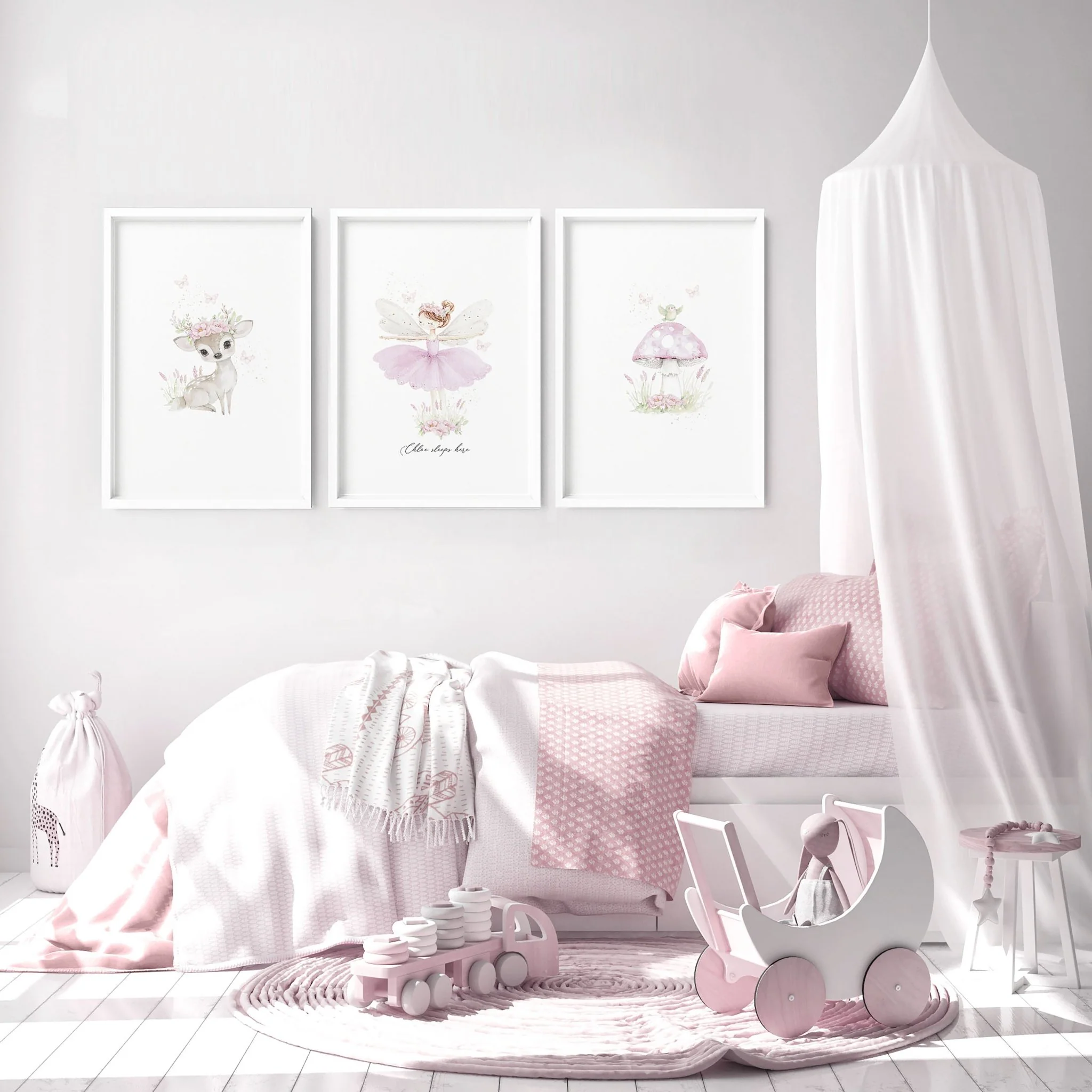 Nursery Artwork | Set of 3 wall art prints - Image 2