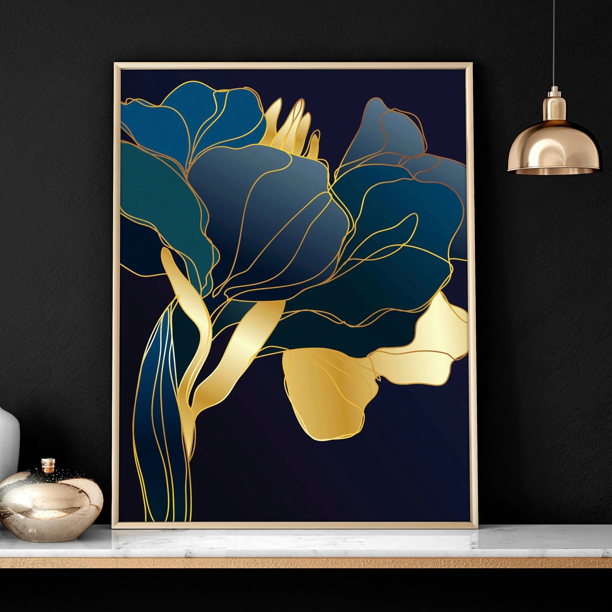 Wall decoration for office | set of 3 Eclectic wall art - Image 3