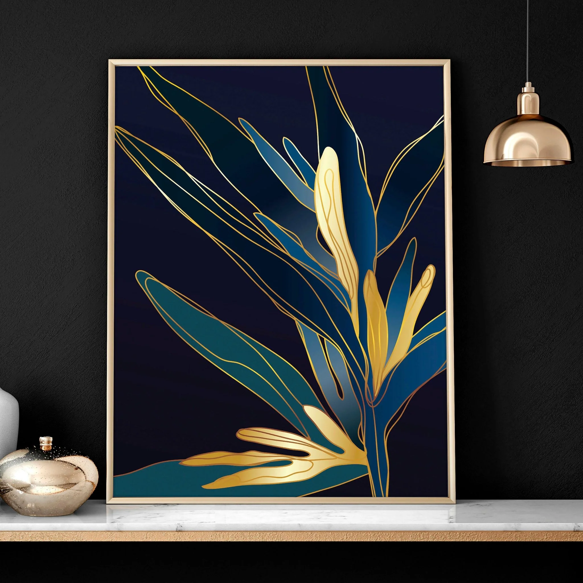 Wall decoration for office | set of 3 Eclectic wall art - Image 4