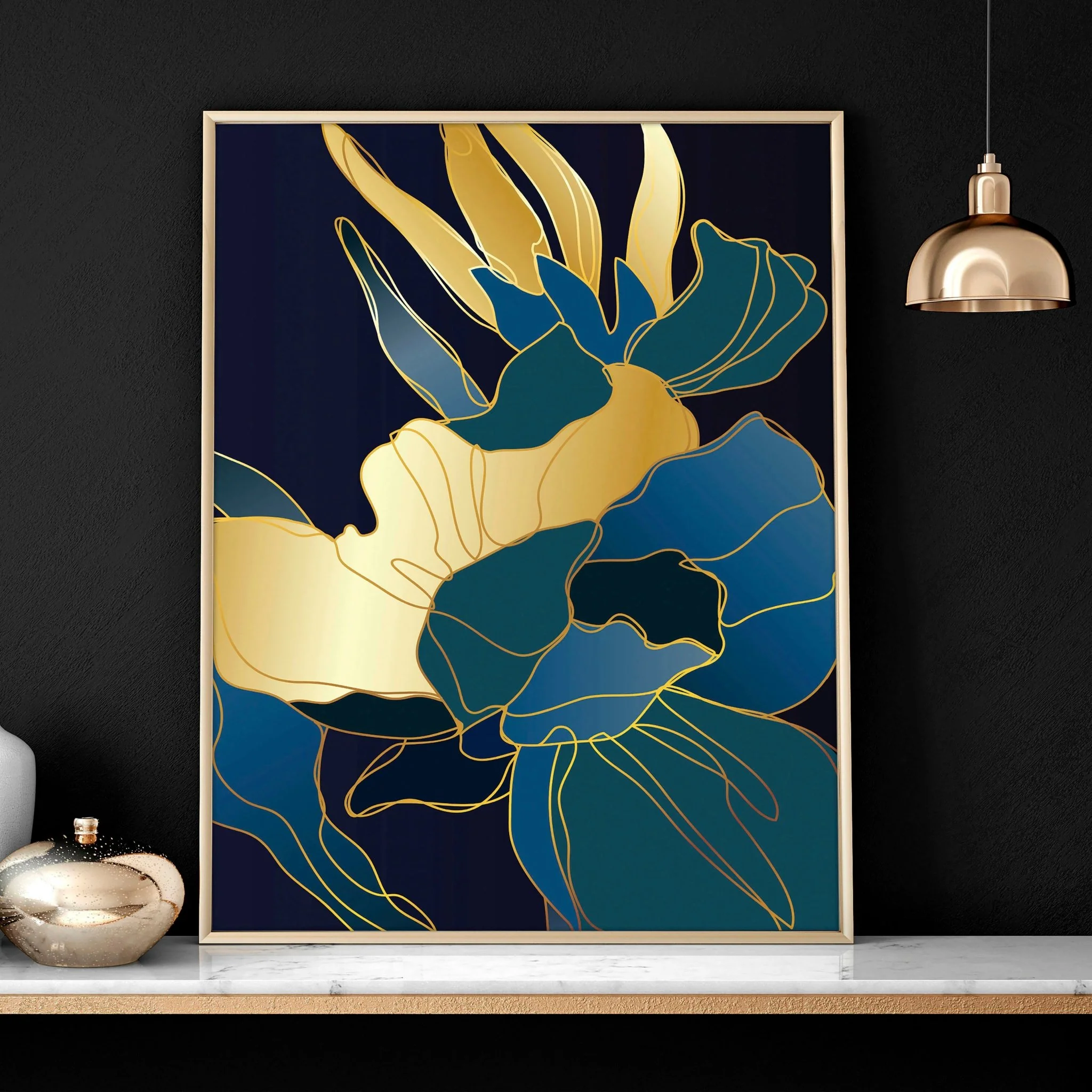 Wall decoration for office | set of 3 Eclectic wall art - Image 5