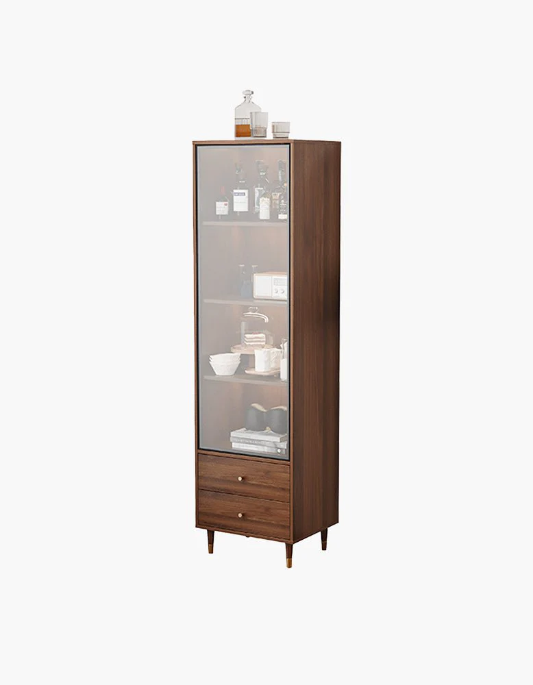 Pahlavi Wine Storage With Glass Door & Wine Rack, Solid Wood - Image 11