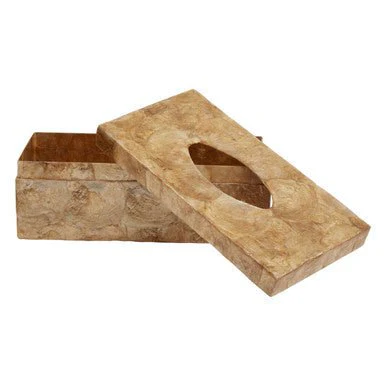 Palu Beige Seashell Tissue Box - Image 7