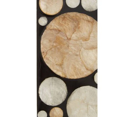 Palu Rectangular Black Wall Mirror with Shell Inlay - Image 10
