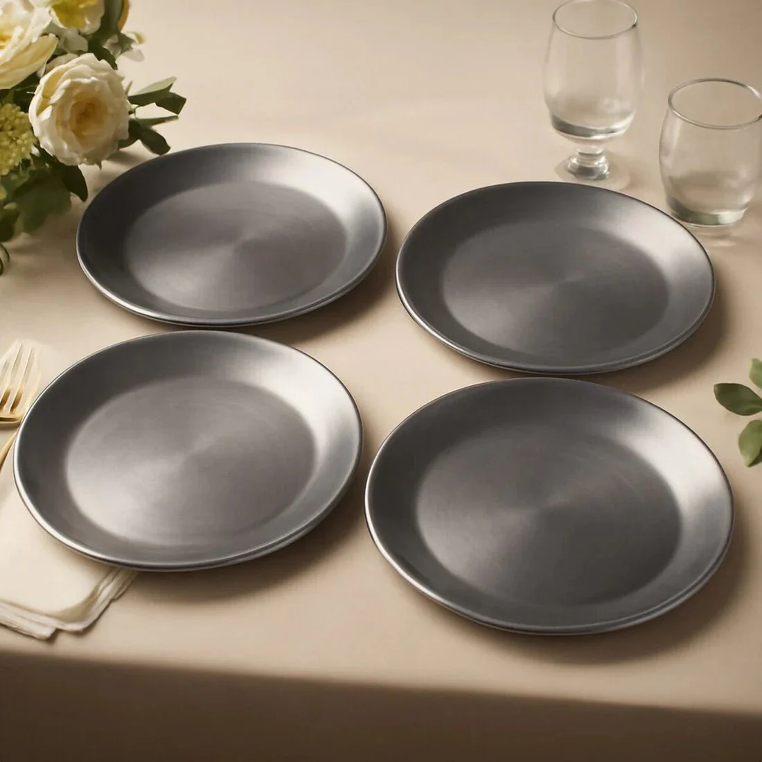 Paxton Silver Coupe Charger Plate - Image 4