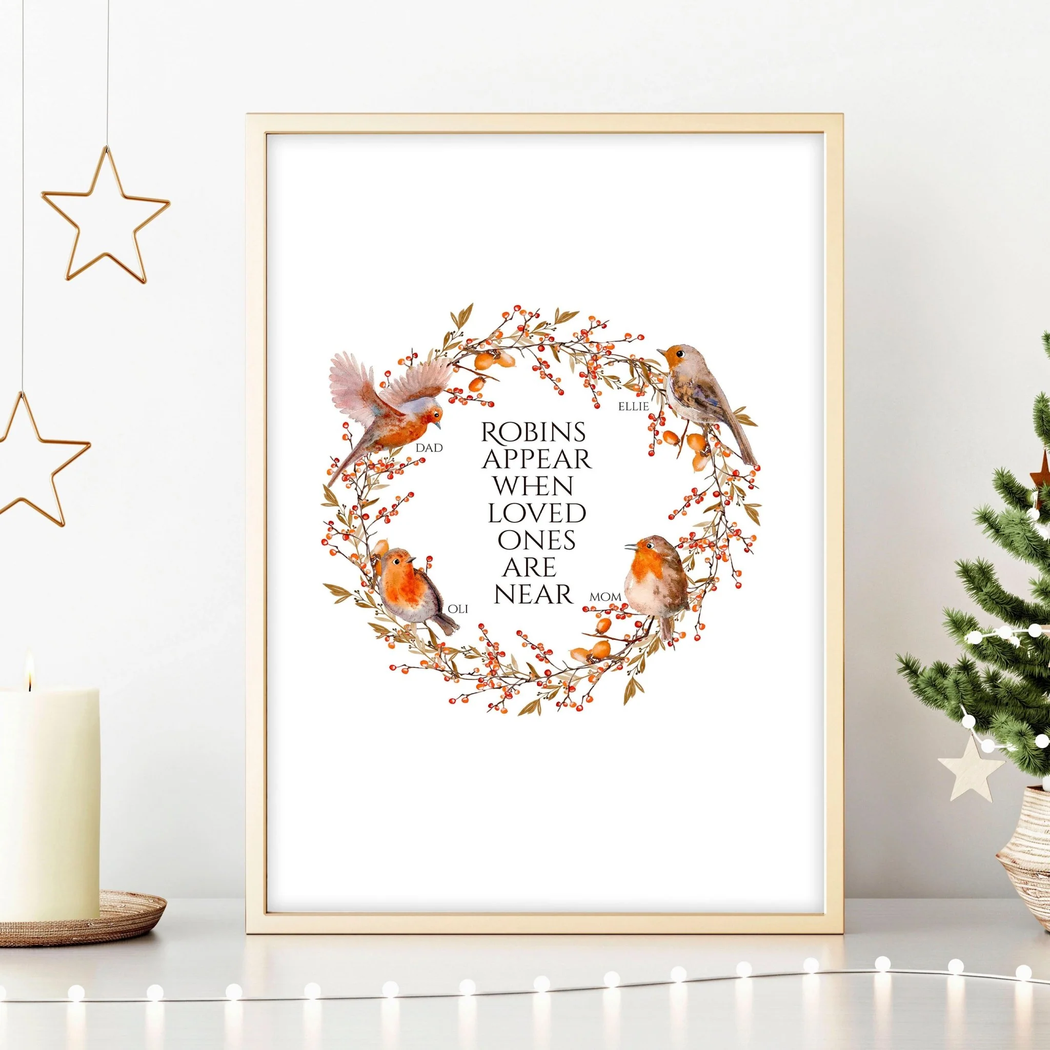 Personalized Family Tree - Festive Christmas Decor! - Image 2