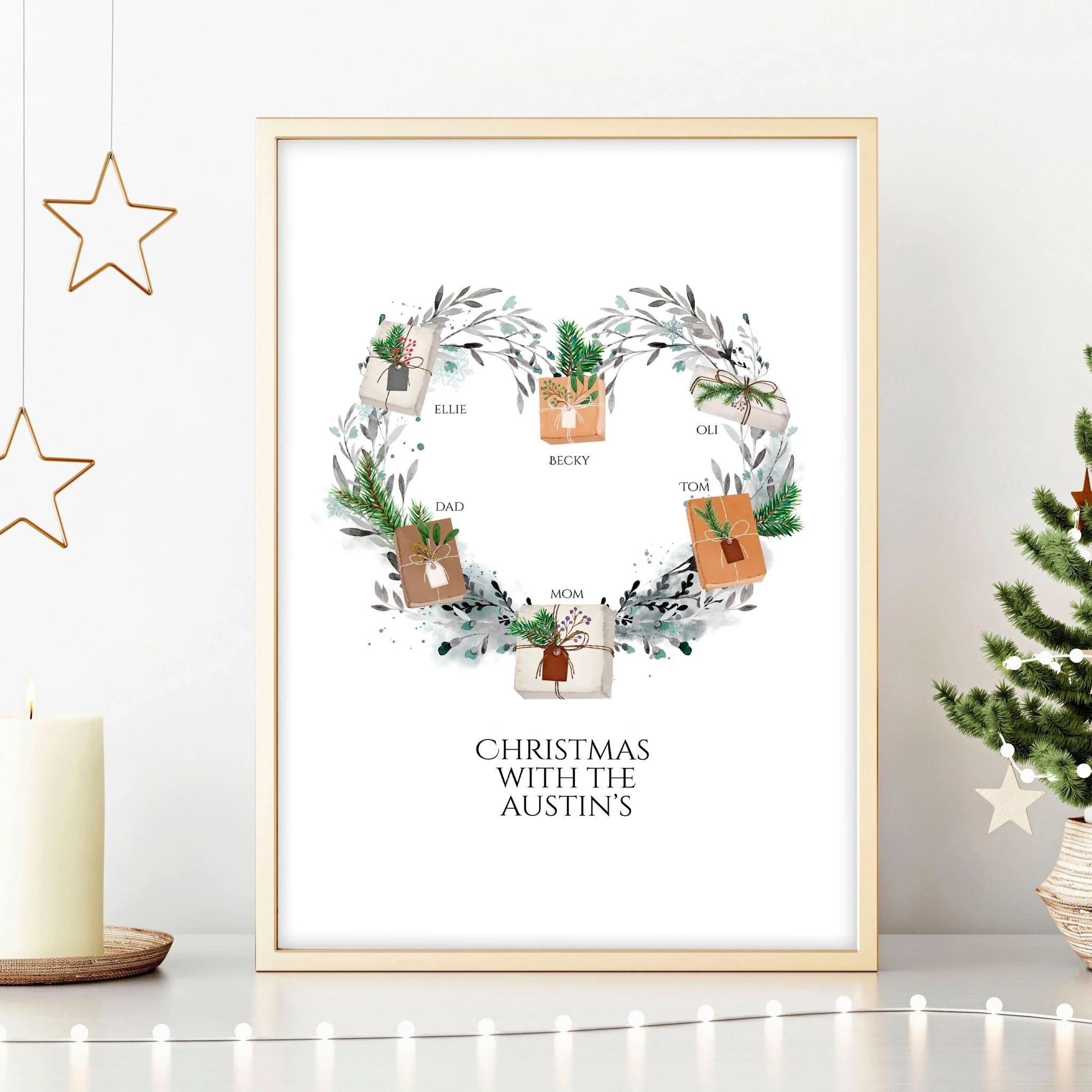 Personalized gift for family wall art - Image 2