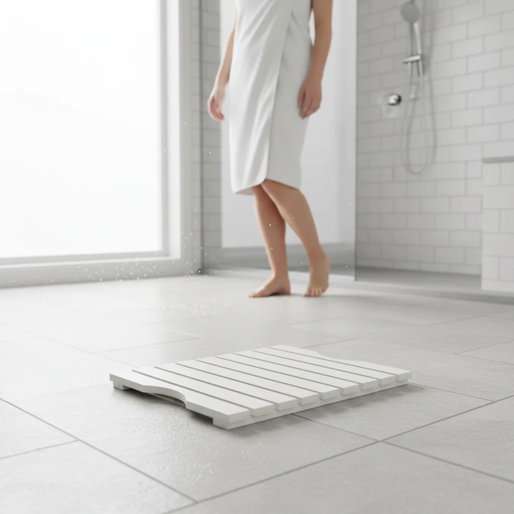 Portland White Wood Slatted Duckboard - Image 2
