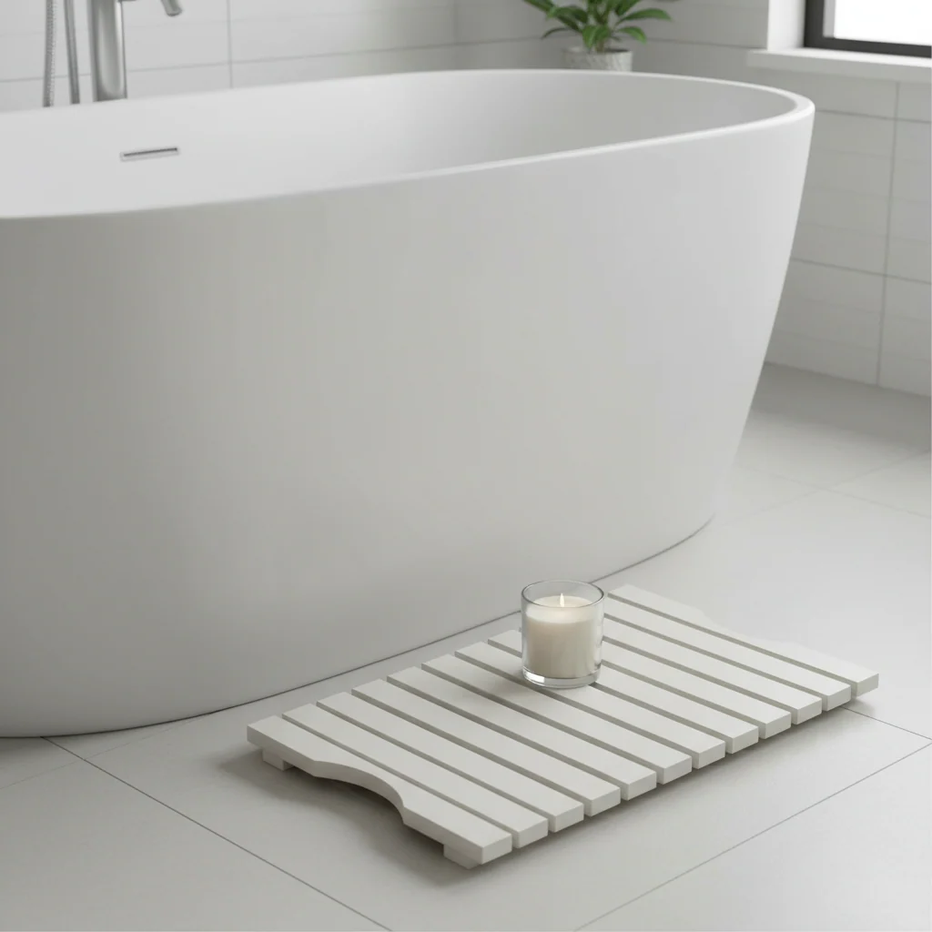 Portland White Wood Slatted Duckboard - Image 4