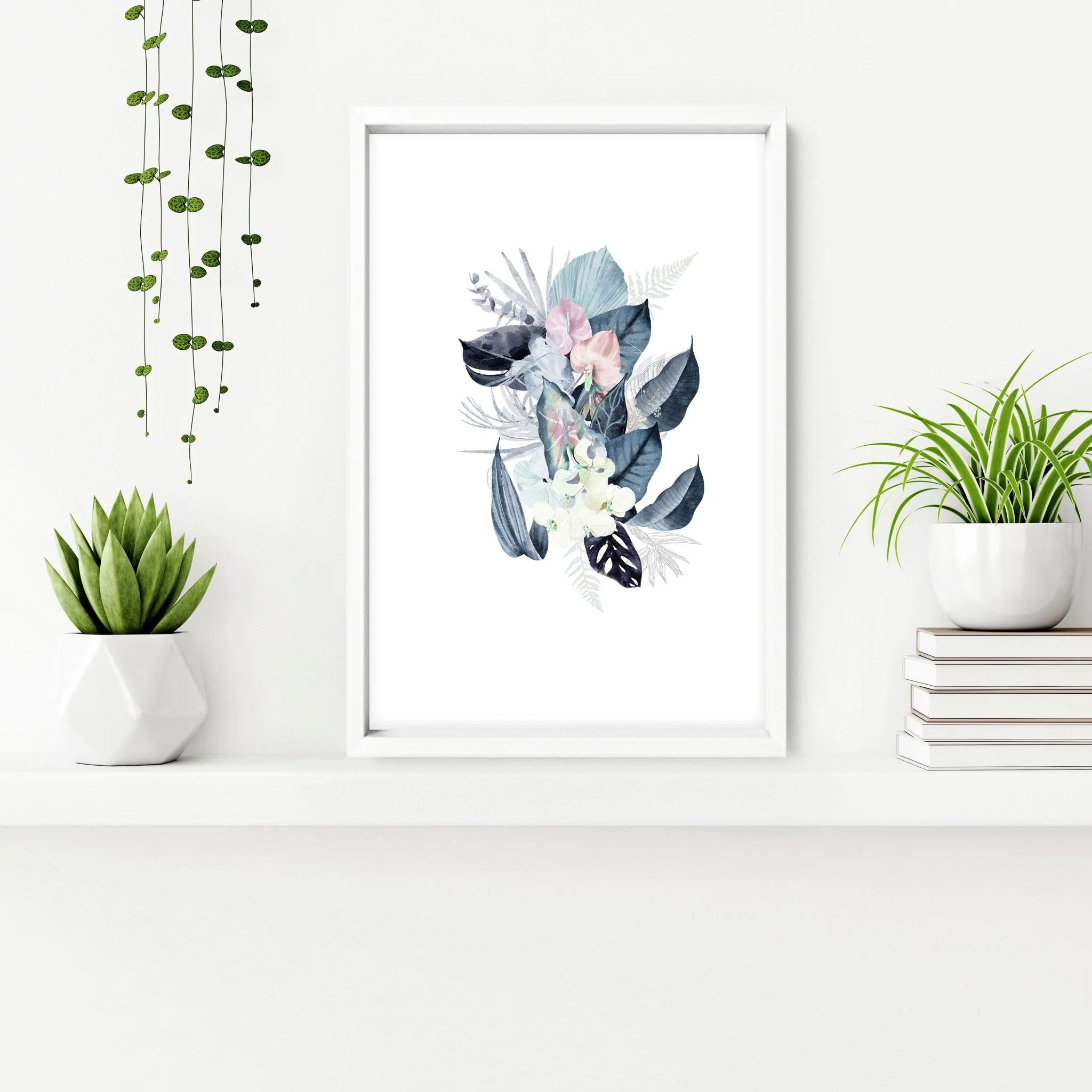 Prints for a bathroom wall | set of 3 Tropical wall art - Image 5